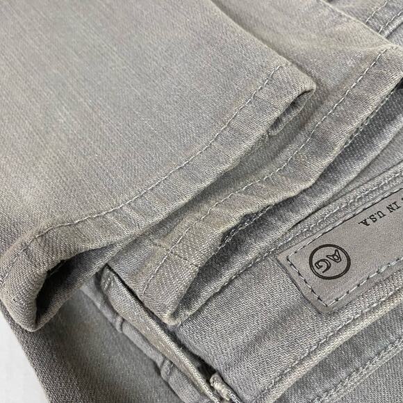 AG “The Legging Ankle” Jeans Size 25R Super Skinny Ankle Light Wash Grey - Picture 10 of 11